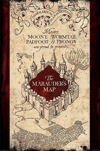 Pyramid Harry Potter The Marauders Map Poster 61x91,5cm | Yourdecoration.com