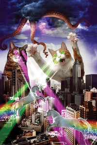 Pyramid Apocalypse Meow Poster 61x91,5cm | Yourdecoration.com