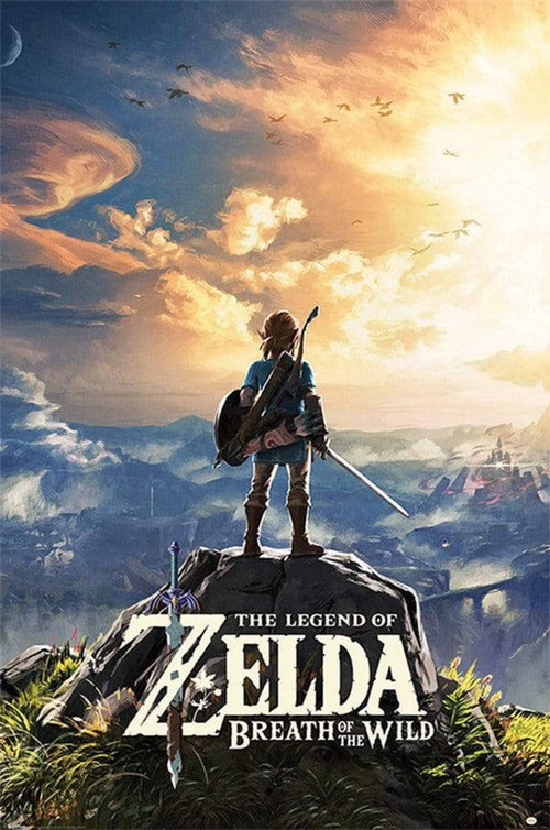 Pyramid The Legend of Zelda Breath of the Wild Sunset Poster 61x91,5cm | Yourdecoration.com