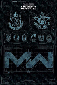 Pyramid Call of Duty Modern Warfare Fractions Poster 61x91,5cm | Yourdecoration.com