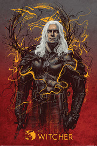 Pyramid The Witcher Geralt the Wolf Poster 61x91,5cm | Yourdecoration.com