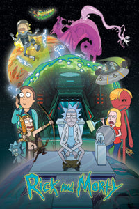 Pyramid Pp34955 Rick And Morty Toilet Adventure Poster 61X91-5cm | Yourdecoration.com
