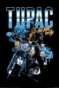 Pyramid Pp35000 Tupac Shakur All Eyez Motorcycle Poster 61X91-5cm | Yourdecoration.com