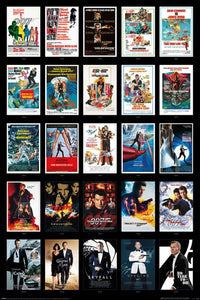 pyramid pp35050 james bond 25 films poster 61x91 5cm | Yourdecoration.com