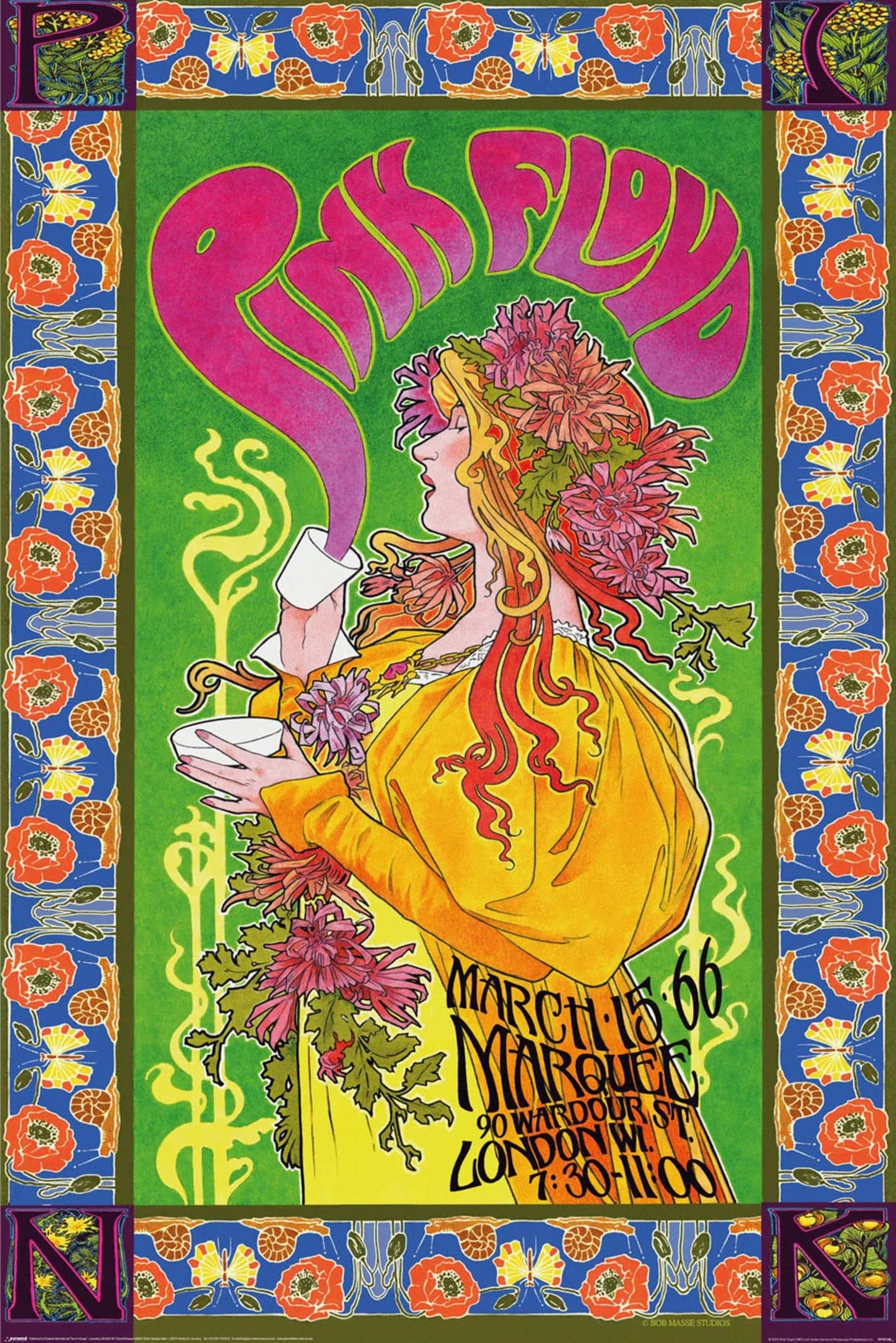 PINK FLOYD レコード3枚セットです 帯・ポスター付きありの豪華セット。 Poster Pink Floyd '66 61x91,5cm | Yourdecoration.com
