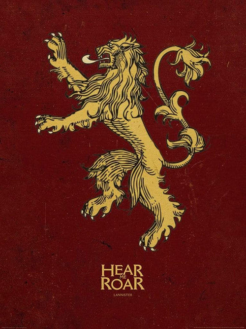Pyramid Game of Thrones Lannister Art Print 60x80cm | Yourdecoration.com