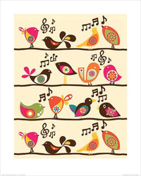 Pyramid Valentina Ramos Singing Birds Art Print 40x50cm | Yourdecoration.com