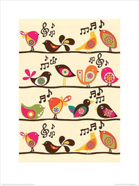 Pyramid Valentina Ramos Singing Birds Art Print 30x40cm | Yourdecoration.com