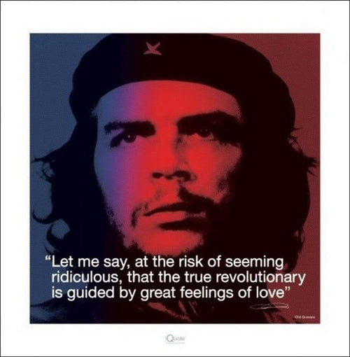 Pyramid Che Guevara iQuote Art Print 40x40cm | Yourdecoration.com