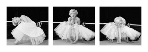Pyramid Marilyn Monroe Ballerina Triptych Art Print 33x95cm | Yourdecoration.com