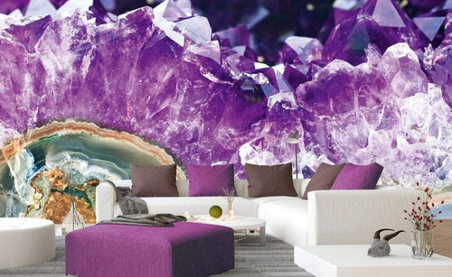Dimex Amethyst Wall Mural 375x250cm 5 Panels Ambiance | Yourdecoration.com
