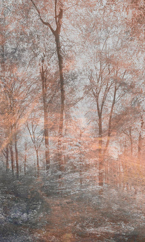 Dimex Colorful Forest Abstract Wall Mural 150x250cm 2 Panels | Yourdecoration.com