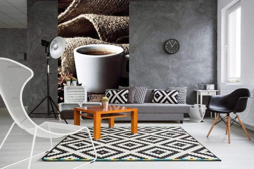 Dimex Cup of Coffee Wall Mural 150x250cm 2 Panels Ambiance | Yourdecoration.com