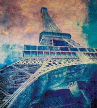 Dimex Eiffel Tower Abstract I Wall Mural 225x250cm 3 Panels | Yourdecoration.com