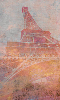Dimex Eiffel Tower Abstract II Wall Mural 150x250cm 2 Panels | Yourdecoration.com