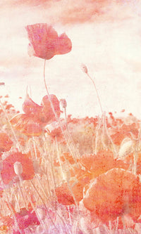 Dimex Poppies Abstract Wall Mural 150x250cm 2 Panels | Yourdecoration.com