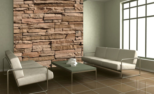 Dimex Stones Wall Mural 225x250cm 3 Panels Ambiance | Yourdecoration.com