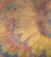 Dimex Sunflower Abstract Wall Mural 225x250cm 3 Panels | Yourdecoration.com