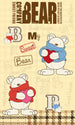 Dimex Teddy Bear Wall Mural 150x250cm 2 Panels | Yourdecoration.com