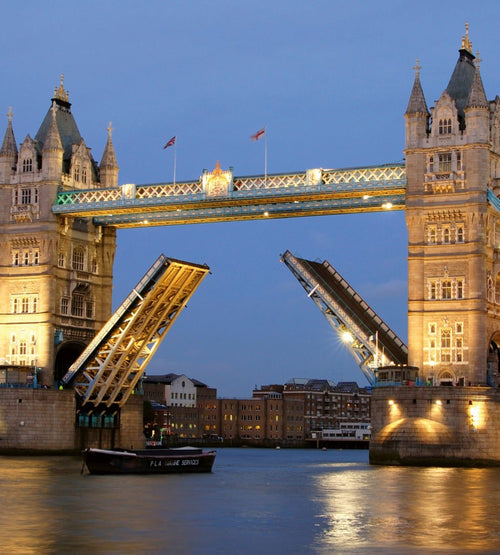 Dimex Tower Bridge Night Wall Mural 225x250cm 3 Panels | Yourdecoration.com