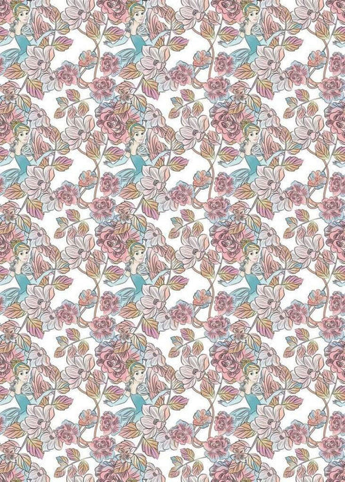 Komar Cinderella Blossom Non Woven Wall Mural 200x280cm 4 Panels | Yourdecoration.com