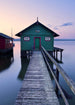 Komar Das grune Bootshaus Non Woven Wall Mural 200x280cm 4 Panels | Yourdecoration.com