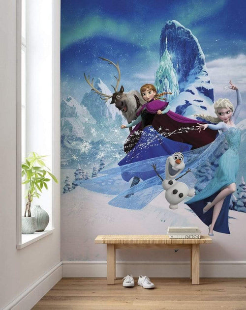 Komar Frozen Elsas Magic Non Woven Wall Mural 200x280cm 4 Panels Ambiance | Yourdecoration.com