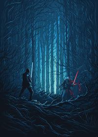 Komar Non Woven Wall Mural Iadx4 003 Star Wars Wood Fight | Yourdecoration.com