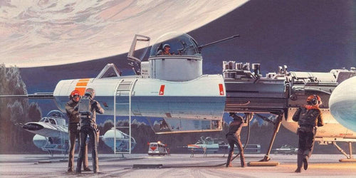 Komar Star Wars Classic RMQ Yavin Hangar Non Woven Wall Mural 500x250cm 10 Panels | Yourdecoration.com