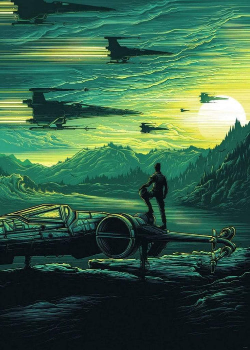 Komar Star Wars X Wing Assault Takodana Non Woven Wall Mural 200x280cm 4 Panels | Yourdecoration.com