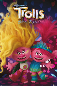 Poster Trolls Band Togehter Viva and Poppy 61x91 5cm Pyramid PP35191 | Yourdecoration.com