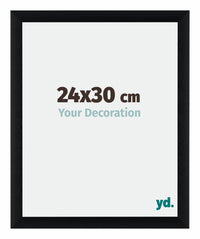 Tucson Aluminium Photo Frame 24x30cm Black Brushed Front Size | Yourdecoration.com