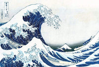 Wizard+Genius Hokusai The Great Wave Non Woven Wall Mural 384x260cm 8 Panels | Yourdecoration.com