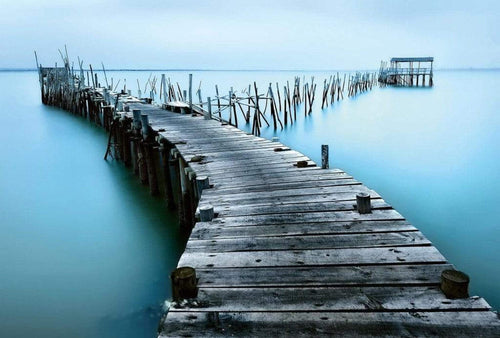 Wizard+Genius Old Landing Stage Non Woven Wall Mural 384x260cm 8 Panels | Yourdecoration.com