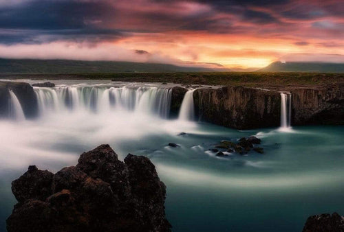 Wizard+Genius Silky Waterfalls Non Woven Wall Mural 384x260cm 8 Panels | Yourdecoration.com