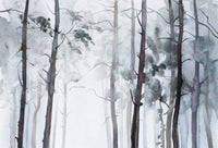 Wizard+Genius Watercolour Forest Non Woven Wall Mural 384x260cm 8 Panels | Yourdecoration.com