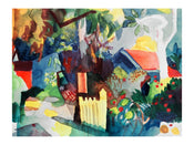 Art Print August Macke Landschaft 60x80cm AM 46 | Yourdecoration.com