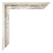 Lyon MDF Canvas Floater Frame White Vintage Corner | Yourdecoration.com