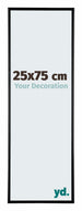 Austin Aluminium Photo Frame 25x75cm Black High Gloss Front Size | Yourdecoration.com