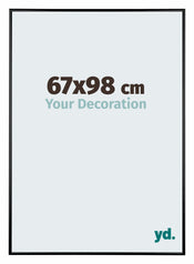 Austin Aluminium Photo Frame 67x98cm Black High Gloss Front Size | Yourdecoration.com