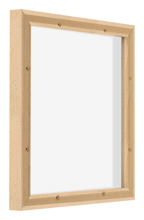 Lyon MDF Canvas Floater Frame 1 1 Beech Back Oblique | Yourdecoration.com