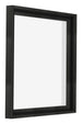 Lyon MDF Canvas Floater Frame 1 1 Black Matte Front Oblique | Yourdecoration.com