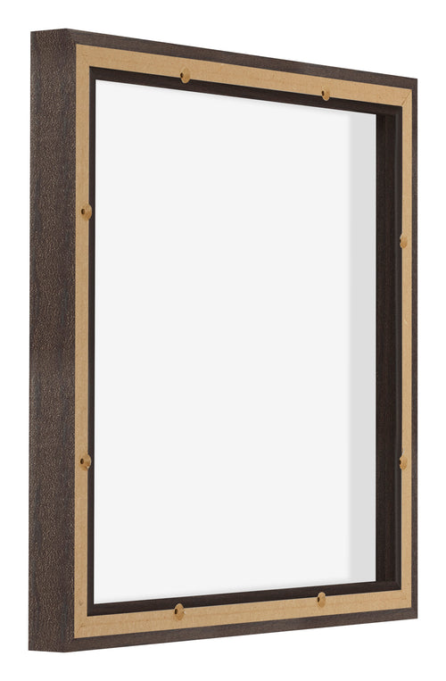 Lyon MDF Canvas Floater Frame 1 1 Oak Dark Back Oblique | Yourdecoration.com