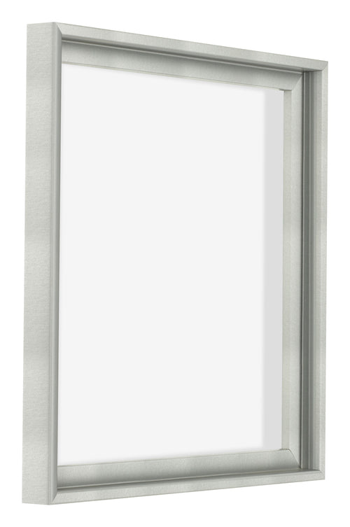 Lyon MDF Canvas Floater Frame 1 1 Silver Matte Front Oblique | Yourdecoration.com