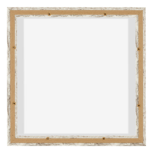 Lyon MDF Canvas Floater Frame 1 1 White Vintage Back | Yourdecoration.com