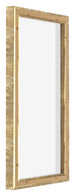 Lyon MDF Canvas Floater Frame 1 2 Gold Antique Back Oblique | Yourdecoration.com