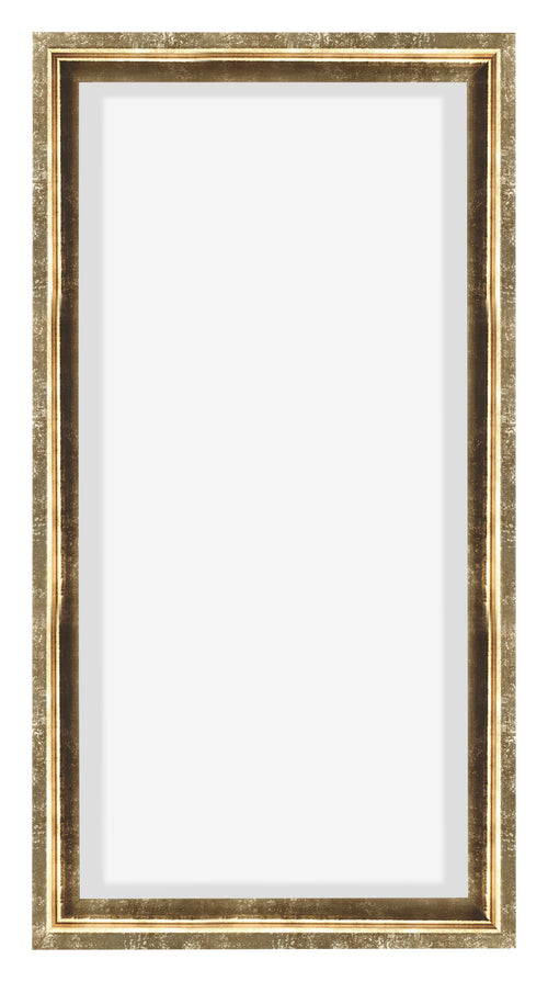 Lyon MDF Canvas Floater Frame 1 2 Gold Antique Front | Yourdecoration.com