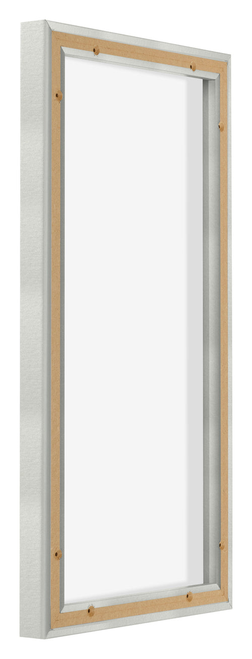 Lyon MDF Canvas Floater Frame 1 2 Silver Matte Back Oblique | Yourdecoration.com