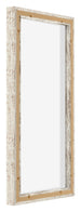 Lyon MDF Canvas Floater Frame 1 2 White Vintage Back Oblique | Yourdecoration.com
