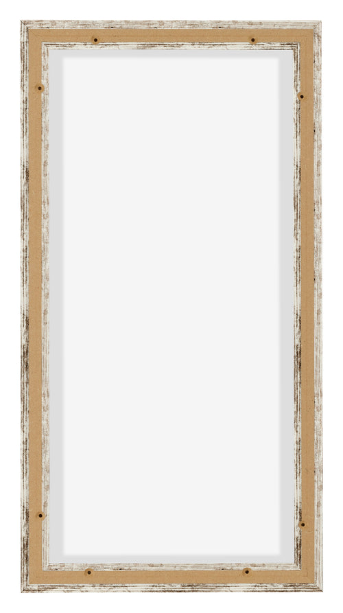 Lyon MDF Canvas Floater Frame 1 2 White Vintage Back | Yourdecoration.com